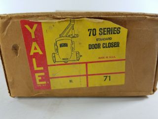 Vintage YALE & Eaton Mfg.  70 Series Heavy Duty Door Closer Steampunk NOS 5