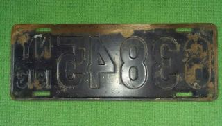 1913 Vintage York NY Automobile License Plate 63845 4