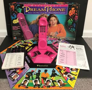 Dream Phone Board Game Milton Bradley Electronic Complete 1991 Vintage