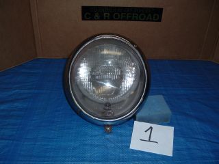 Vintage Vw Hella Headlight Assembly Complete 111941153d With German Lens (1)
