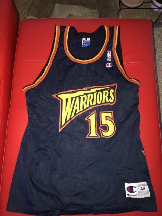 Vintage Nba Golden State Warriors Jersey Latrell Sprewell Size 44 Small - Medium