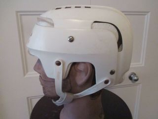 VINTAGE COOPER SK100 SR ICE HOCKEY HURLING HELMET WHITE 6