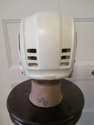 VINTAGE COOPER SK100 SR ICE HOCKEY HURLING HELMET WHITE 7