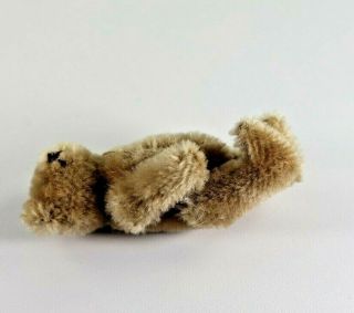 Vintage Steiff Miniature Mohair Teddy Bear w/ Bead Eyes Fully Jointed No Button 6