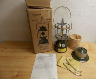 Vintage Coleman 1952 Us Military Single Mantle Gas Lantern Nib Unfired