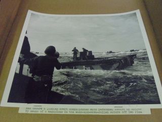 Vintage Wwii Official U.  S.  Navy Photograph Assault On Iwo Jima