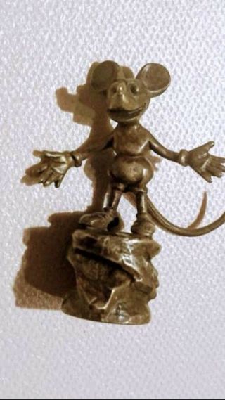 Mickey Mouse Vienna Bronze Fritz Bermann Figurine Fbw Hallmark 1930’s Very Rare