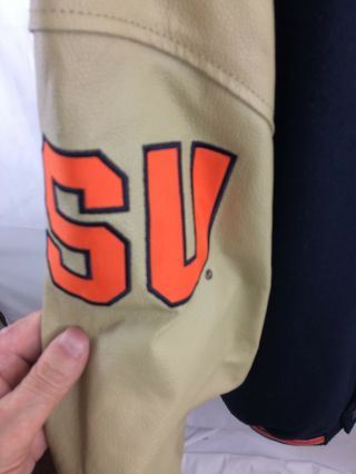 Vintage Syracuse Colosseum Athletics Wool/Leather Letterman Jacket USA Size L 5