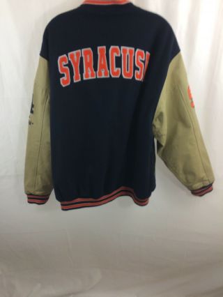 Vintage Syracuse Colosseum Athletics Wool/Leather Letterman Jacket USA Size L 6