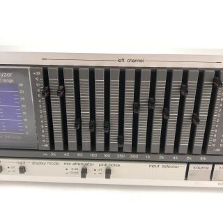 Vintage Technics Stereo Graphic Equalizer Spectrum Analyzer SH - 8055 w/ BOX 5