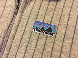 Patagonia Men’s Wool Track Jacket Medium Fitz Roy Stripes Grey Zip 20300 Vintage 4