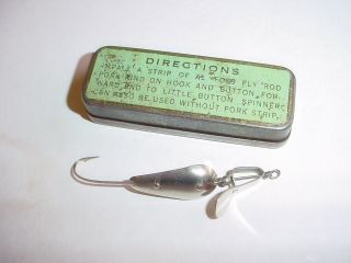 Hard To Find 1922 AL FOSS Shimmyette 7 Fly Rod Lure American Fork & Hoe 5