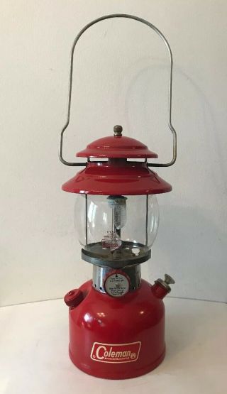 Vintage Coleman Red Lantern 200a 1/1970 Sunshine Of The Night.
