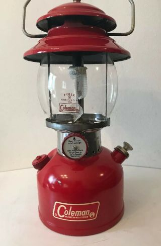 Vintage Coleman Red Lantern 200A 1/1970 Sunshine of the Night. 2