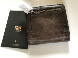 Frye Melissa Small Leather Wallet Slate