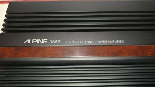 RARE Alpine 3566 Amplifier 6/5/4/3 Channel Japan Old School Vintage Amp 5