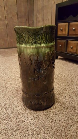 Vintage Zanesville Ohio Pottery Vase Umbrella Stand Weller Robinson Ransbottom