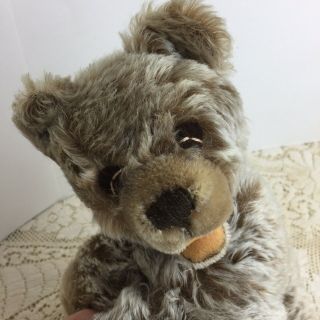 Vintage 1957 Steiff Zotty Bear 11” Floppy Sleeping Mohair Crib Toy Teddy Rattle 4