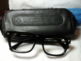 Vintage Chrome Hearts Gittinany? Eyeglass Frames Black 52 □ 19