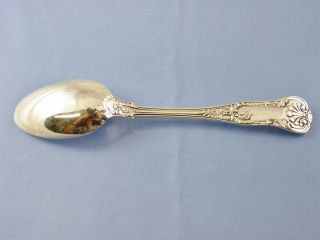 QUEENS 1895 OVAL SOUP or DESSERT SPOON BY GORHAM STERLING 3