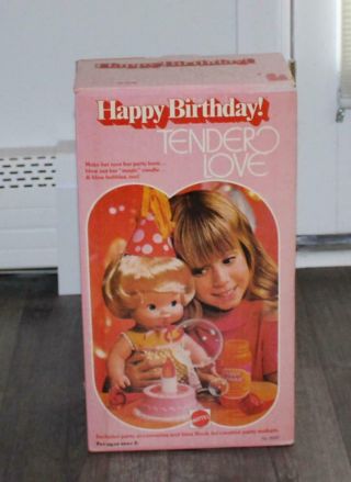 Vintage Happy Birthday Baby Tender Love Mattel 1975