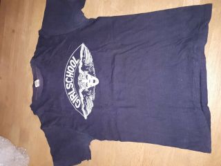 Girlschool Vintage 1980 Tour T Shirt Heavy Metal Barndance Bingley Hall
