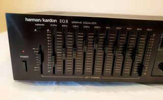 Vintage Harman Kardon EQ - 8,  10 Band Stereo Graphic Equalizer.  Made in Japan. 3
