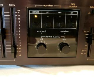 Vintage Harman Kardon EQ - 8,  10 Band Stereo Graphic Equalizer.  Made in Japan. 5