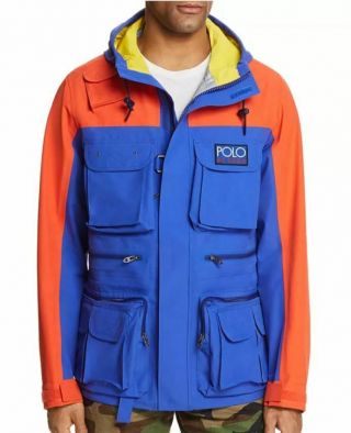 Nwt Ralph Lauren Polo Hi Tech Anorak Color - Block Jacket Xxl Vtg Rare 92 93 $598