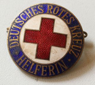 German Ww 2 Red Cross Badge - Helferin