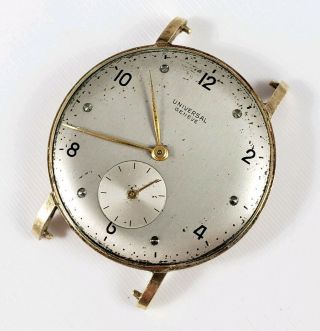 Vintage Mens Universal Geneve 14k Solid Gold Watch cal.  262 - Parts/ Repair 2