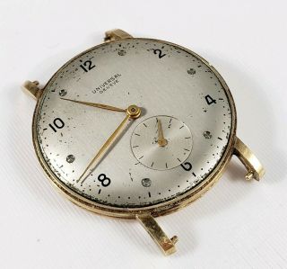 Vintage Mens Universal Geneve 14k Solid Gold Watch cal.  262 - Parts/ Repair 3