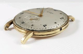 Vintage Mens Universal Geneve 14k Solid Gold Watch cal.  262 - Parts/ Repair 4