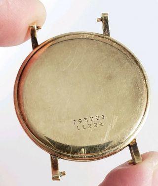 Vintage Mens Universal Geneve 14k Solid Gold Watch cal.  262 - Parts/ Repair 5