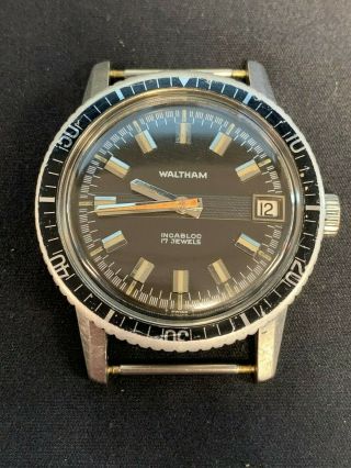 Waltham Vintage 1960 ' s Skin Diver B - 271 Wristwatch 2