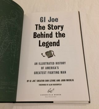 VINTAGE SIGNED GI JOE STORY BEHIND THE LEGEND HC DON LEVINE 3