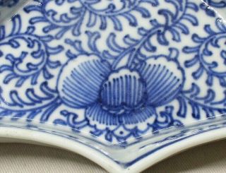 A033: Very rare Chinese old blue - and - white porcelain four plates of KOSOMETSUKE 4