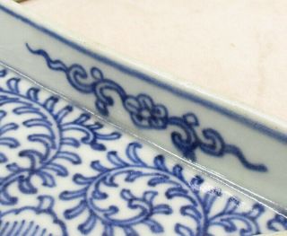 A033: Very rare Chinese old blue - and - white porcelain four plates of KOSOMETSUKE 8