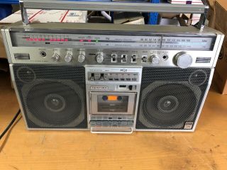 Vintage TOSHIBA RT - 8980SM Boombox 3 Way Speaker MQJS 10 LED VU Meter JAPAN 5