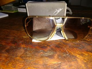 Cazal vintage men ' s sunglasses two pairs tinted lenses lighter and darker 4