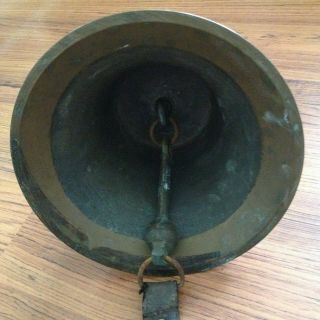 Vintage Heavy Brass / Bronze Ship Boat Fire Bell 2