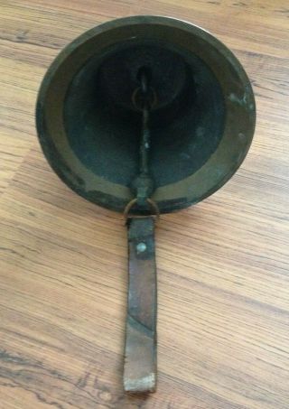 Vintage Heavy Brass / Bronze Ship Boat Fire Bell 3