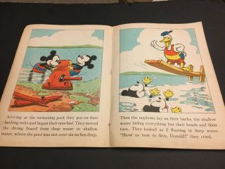 Vintage Walt Disney ' s 1935 Donald Duck Whitman Publishing Picture Book Comic 7