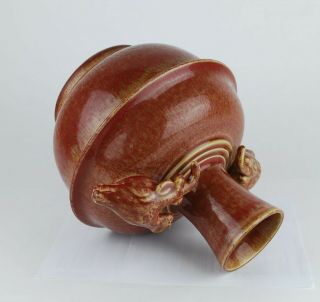 Rare China antique Flambé Glaze sang de boeuf vase Qing mark circa1900s 5