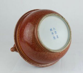 Rare China antique Flambé Glaze sang de boeuf vase Qing mark circa1900s 6