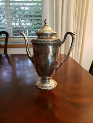 1847 Rogers First Love Silverplate Coffee Pot Server 9501