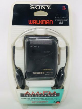 Rare Nos Sony Wm - Fx 301 Walkman Cassette Player - Am/fm,  Auto Reverse - Vintage