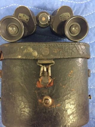 Vintage Carl Zeiss Jena Turex 6x21 Field Binoculars With Case