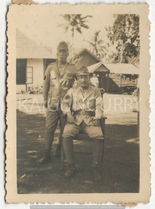 Wwii Japanese Photo: Naval Landing Force Soldiers,  Pacific War