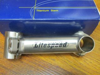 Nos Vintage Litespeed Titanium Ti 1 1/8 " X 135 X 25.  4 Threadless Stem